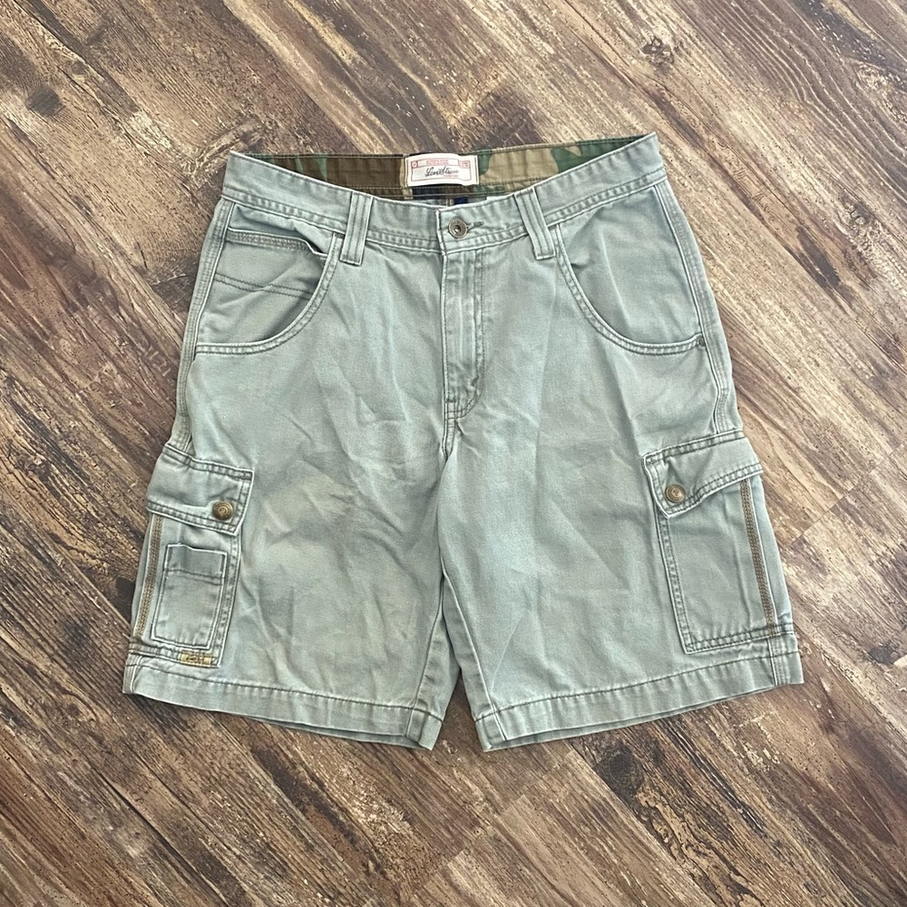 Y2K 2000s Womens Levi’s Strauss Faded Cargo Shorts Womens 12H W30